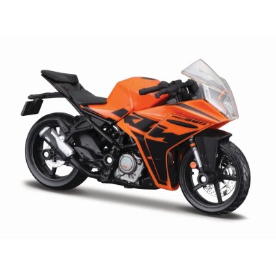 Maisto motocicleta metalica cu stand editie speciala ktm rc 390 scara 1 la 18