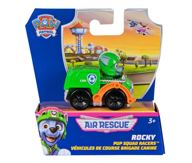 Patrula catelusilor pup squad racers air rescue vehicul metalic rocky scara 1 la 55 Patrula catelusilor pup squad racers air rescue vehicul metalic rocky scara 1 la 55