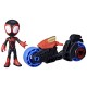 Spidey prietenii extraordinari set motocicleta si figurina miles morales spider man 10cm Spidey prietenii extraordinari set motocicleta si figurina miles morales spider man 10cm