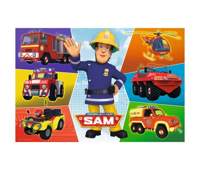 Puzzle trefl 100 masinile pompierului sam Puzzle trefl 100 masinile pompierului sam