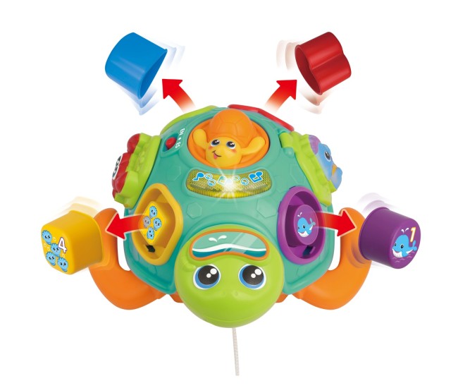 Winfun jucarie de tras testoasa cu forme Winfun jucarie de tras testoasa cu forme