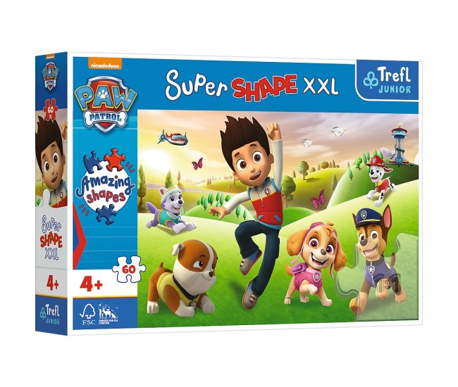 Puzzle trefl primo super shape xxl 60 patrula catelusilor Puzzle trefl primo super shape xxl 60 patrula catelusilor