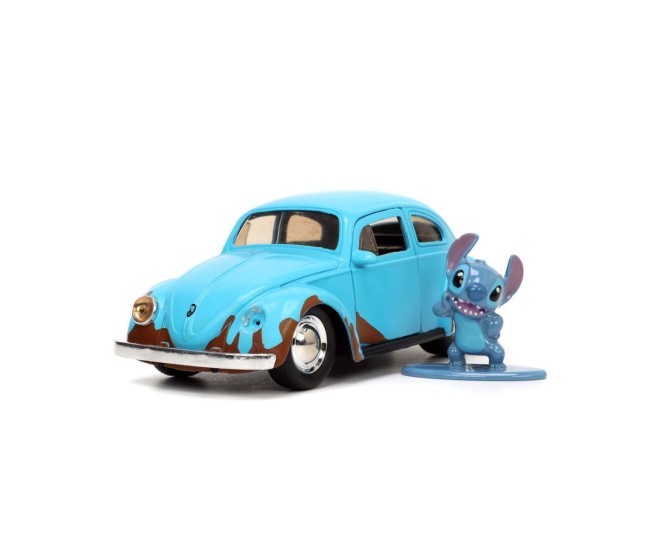 Jada disney stitch set figurina stitch si masinuta metalica volkswagen beetle scara 1 la 32 Jada disney stitch set figurina stitch si masinuta metalica volkswagen beetle scara 1 la 32