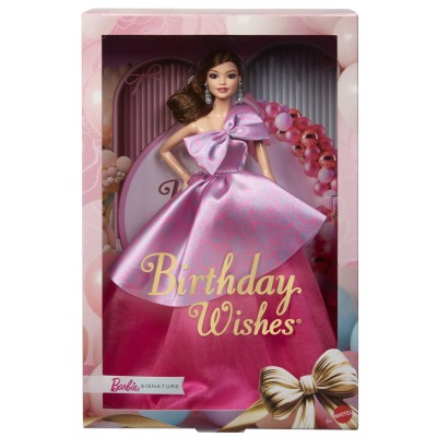 Barbie papusa barbie birthday wishes satena cu rochie roz
