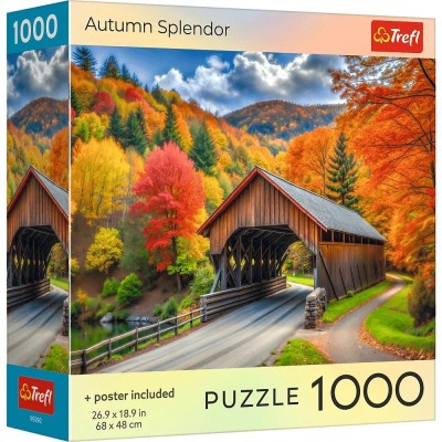 Puzzle trefl 1000 colectia sua splendoarea toamnei poster inclus Puzzle trefl 1000 colectia sua splendoarea toamnei poster inclus