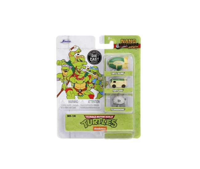 Jada set 3 masinute metalice testoasele ninja 4cm Jada set 3 masinute metalice testoasele ninja 4cm