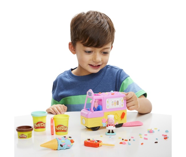 Play doh peppa pig si masina de inghetata Play doh peppa pig si masina de inghetata