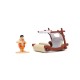 Jada set masinuta metalica flintmobilul scara 1:32 si figurina fred flintstone Jada set masinuta metalica flintmobilul scara 1:32 si figurina fred flintstone
