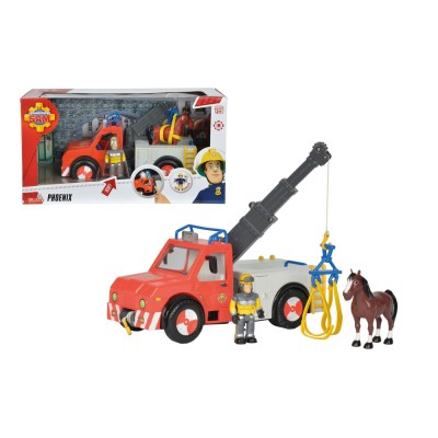 Pompierul sam vehicul phoenix si figurina sam