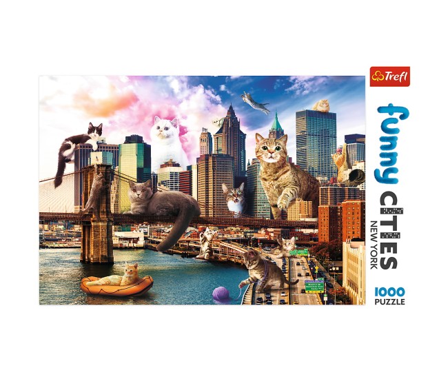 Puzzle trefl 1000 pisicute la new york Puzzle trefl 1000 pisicute la new york