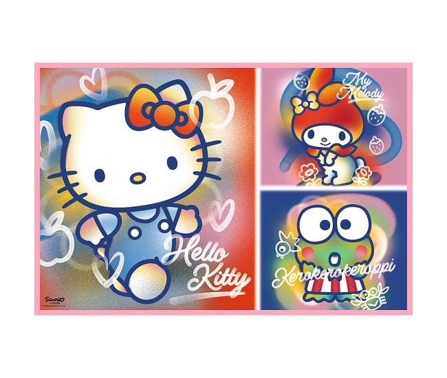 Puzzle trefl 2x200 hello kitty si prietenii Puzzle trefl 2x200 hello kitty si prietenii