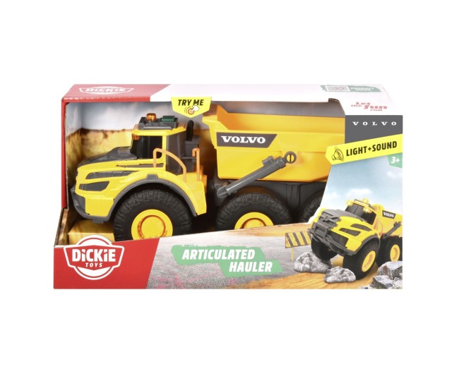 Dickie basculanta volvo articulat cu sunete si lumini 23cm Dickie basculanta volvo articulat cu sunete si lumini 23cm