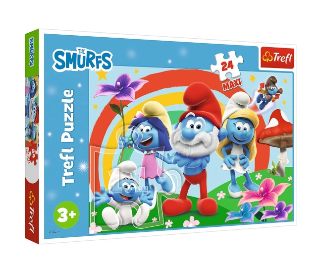 Puzzle trefl 24 maxi strumfii Puzzle trefl 24 maxi strumfii