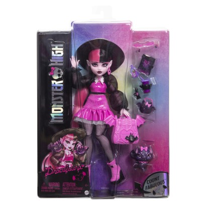 Monster high papusa draculaura si animalutul count fabulous