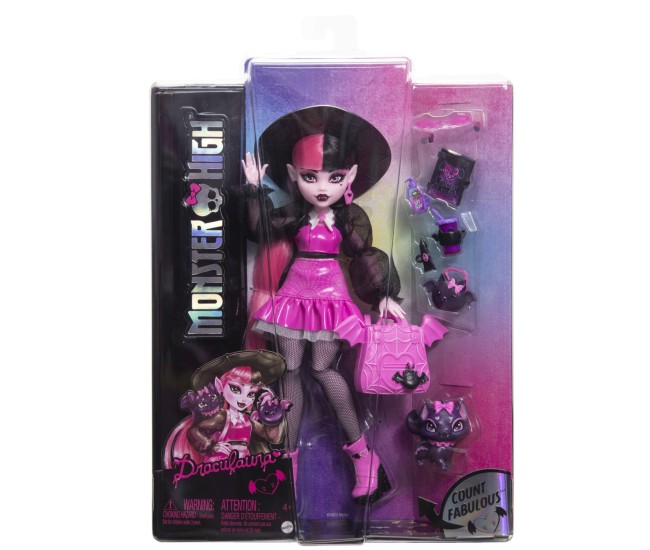 Monster high papusa draculaura si animalutul count fabulous Monster high papusa draculaura si animalutul count fabulous