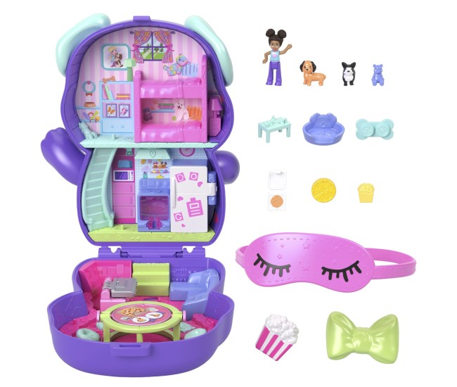Polly pocket set gentuta animalut catelus in pijama cu accesorii Polly pocket set gentuta animalut catelus in pijama cu accesorii