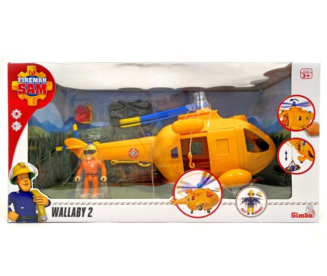 Pompierul sam elicpoterul wallaby ii cu figurina tom Pompierul sam elicpoterul wallaby ii cu figurina tom