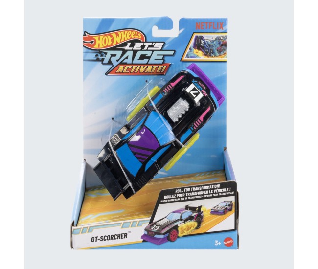 Hot wheels lets race activate masinuta gt scorcher  scara 1 la 32