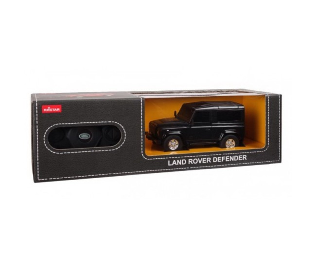 Masina cu telecomanda land rover defender negru cu scara 1 la 24 Masina cu telecomanda land rover defender negru cu scara 1 la 24