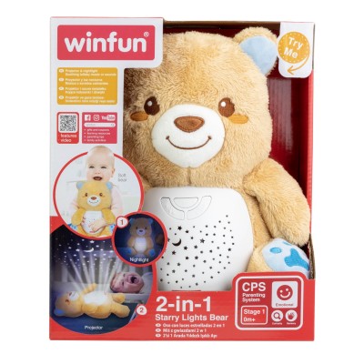 Winfun proiector si lampa de veghe ursulet
