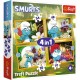 Puzzle trefl 4in1 strumfii viata in satul strumfilor Puzzle trefl 4in1 strumfii viata in satul strumfilor