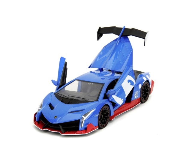 Jada set figurina ariciul sonic si masinuta metalica sonic lamborghini veneno scara 1 la 24 Jada set figurina ariciul sonic si masinuta metalica sonic lamborghini veneno scara 1 la 24
