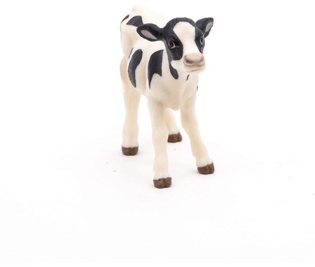Papo figurina vitel alb cu negru Papo figurina vitel alb cu negru