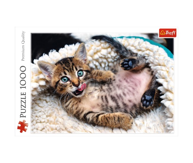 Puzzle trefl 1000 pisicuta vesela Puzzle trefl 1000 pisicuta vesela