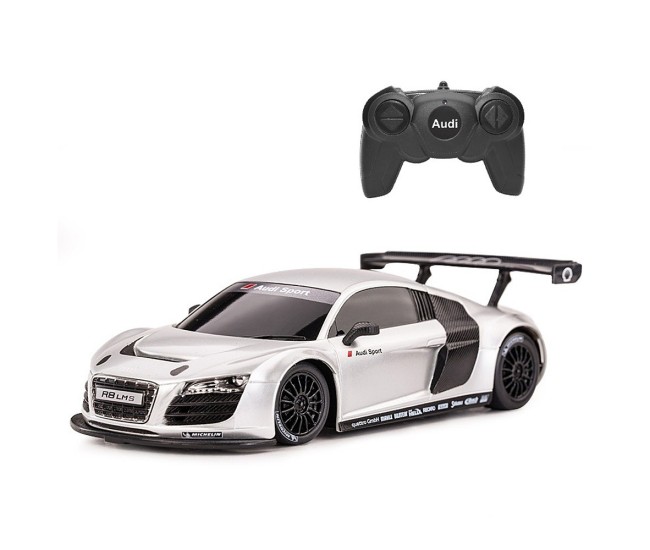 Masina cu telecomanda audi r8 alb cu scara 1 la 24 Masina cu telecomanda audi r8 alb cu scara 1 la 24