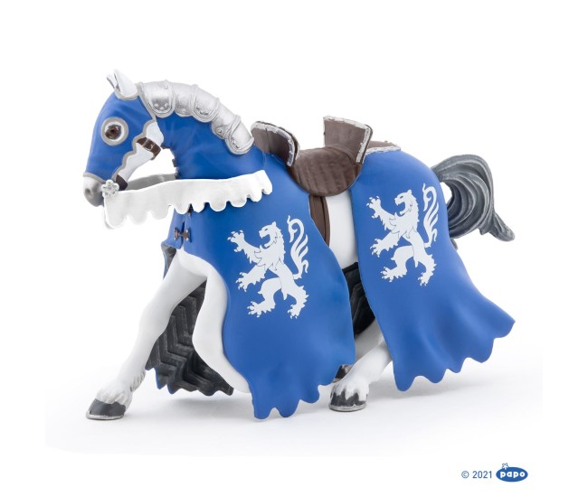 Papo figurina cal cu armura albastra Papo figurina cal cu armura albastra