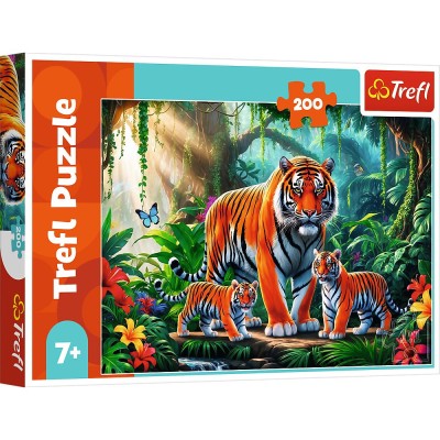 Puzzle trefl 200 obiceiurile tigrului