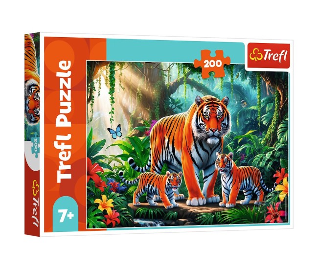 Puzzle trefl 200 obiceiurile tigrului Puzzle trefl 200 obiceiurile tigrului