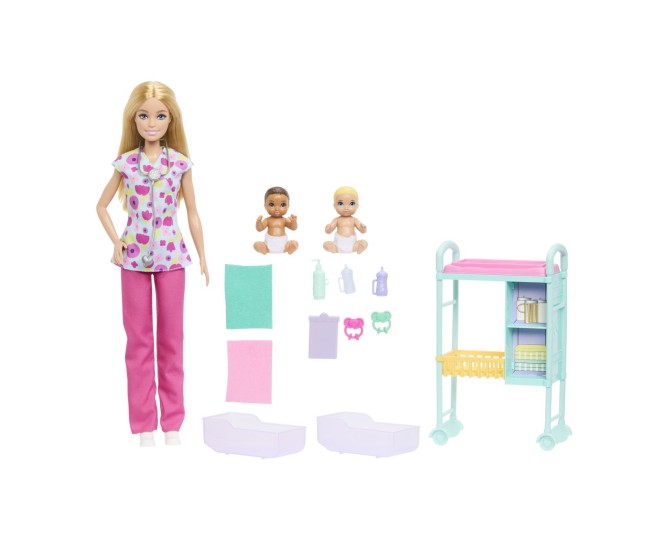 Barbie you can be anything papusa doctor pediatru cu accesorii
