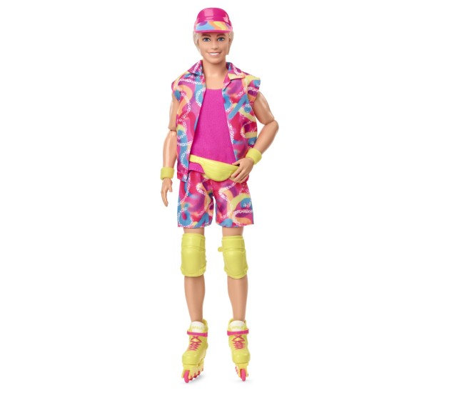 Barbie the movie papusa ken cu patine cu rotile Barbie the movie papusa ken cu patine cu rotile