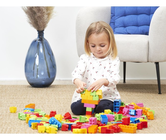 Ecoiffier abrick set de construit multicolor 50 piese Ecoiffier abrick set de construit multicolor 50 piese