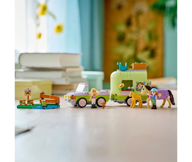 Lego friends remorca pentru cal si manz 42695