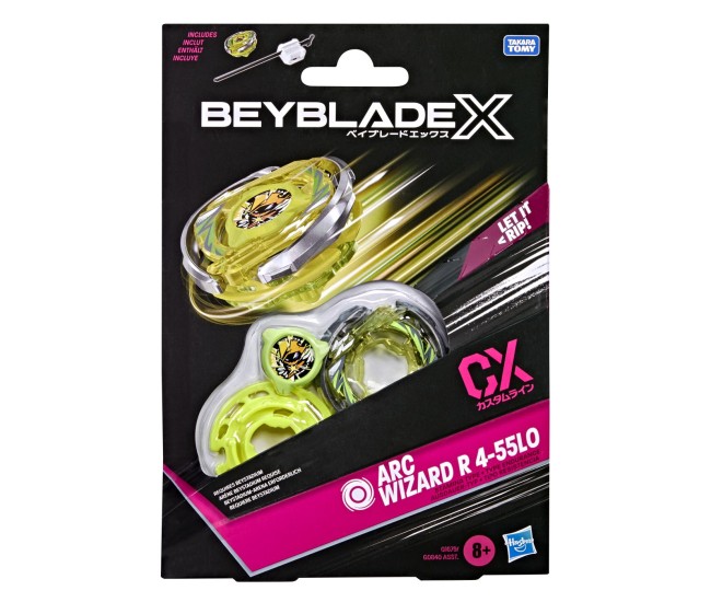 Beyblade x let it rip set lansator si roata arc wizard r 4-55l0 Beyblade x let it rip set lansator si roata arc wizard r 4-55l0