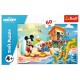 Puzzle trefl 60 distractie pe plaja cu mickey mouse Puzzle trefl 60 distractie pe plaja cu mickey mouse