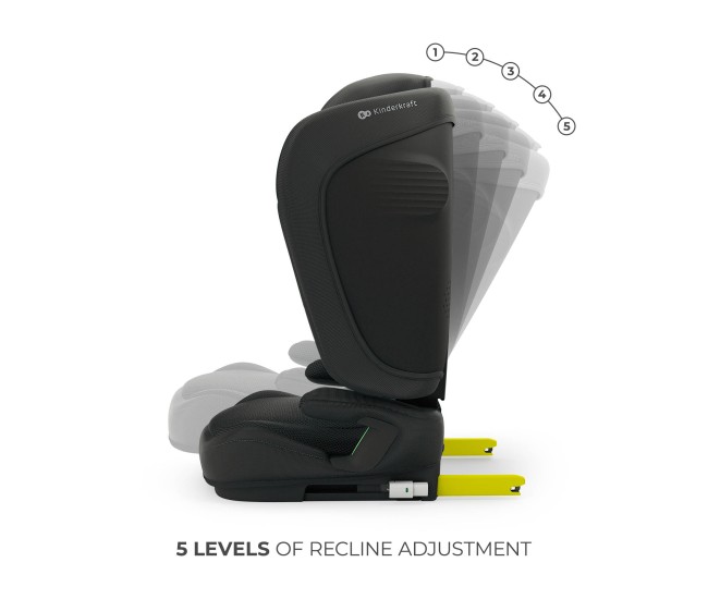 Scaun auto kinderkraft unity2 100-150 cm, black Scaun auto kinderkraft unity2 100-150 cm, black