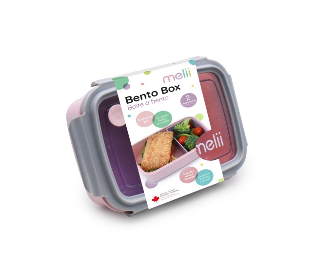 Cutie pranz bento 880ml cutie detasabila melii roz mov gri Cutie pranz bento 880ml cutie detasabila melii roz mov gri