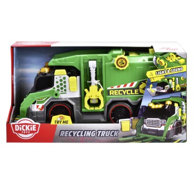 Dickie toys camion de reciclare cu lumini si sunete 39cm Dickie toys camion de reciclare cu lumini si sunete 39cm