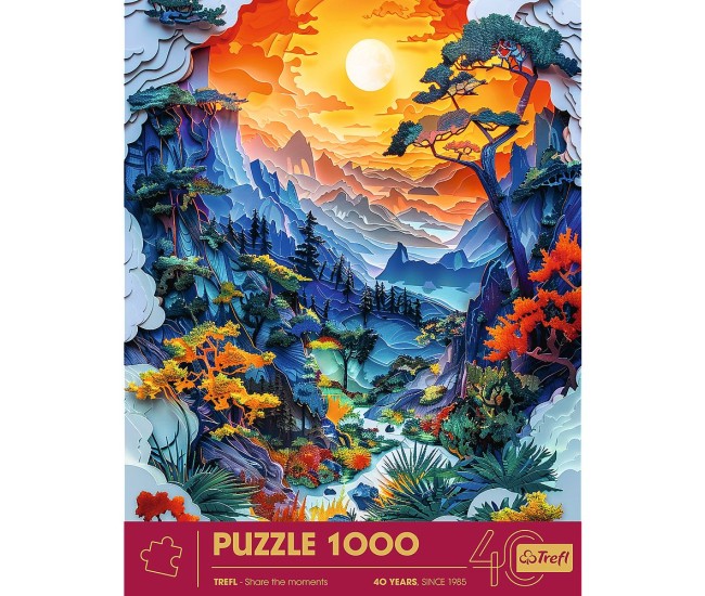 Puzzle trefl 1000 editia aniversara 40 de ani 3d dolina Puzzle trefl 1000 editia aniversara 40 de ani 3d dolina