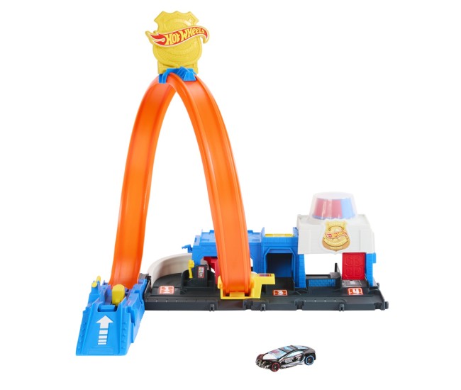 Hot wheels city set de joaca super statie de politie Hot wheels city set de joaca super statie de politie
