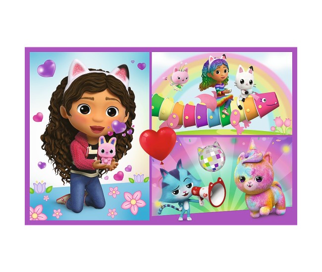 Puzzle trefl 2x70 gabbys dollhouse aventurile lui gabby Puzzle trefl 2x70 gabbys dollhouse aventurile lui gabby
