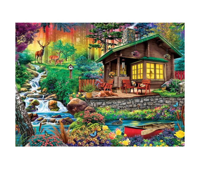 Puzzle trefl 3000 cabana din padure Puzzle trefl 3000 cabana din padure
