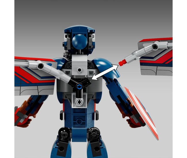 Lego super heroes figurina de constructie capitanul america 76296 Lego super heroes figurina de constructie capitanul america 76296