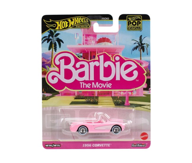 Hot wheels pop culture barbie the movie masinuta metalica 1956 corvette scara 1:64 Hot wheels pop culture barbie the movie masinuta metalica 1956 corvette scara 1:64