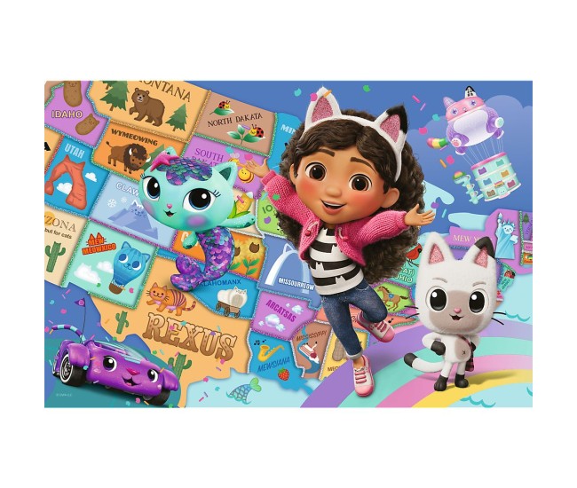 Puzzle trefl 100 gabbys dollhouse prietenia in casa pisicilor lui gabby Puzzle trefl 100 gabbys dollhouse prietenia in casa pisicilor lui gabby