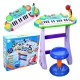 Instrument muzical pianina electronica malplay cu scaun si microfon 45 cm inaltime albastru Instrument muzical pianina electronica malplay cu scaun si microfon 45 cm inaltime albastru