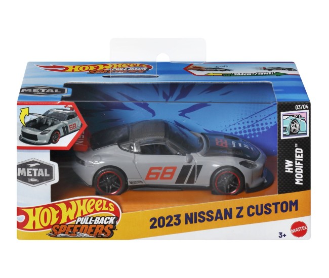 Hot wheels masinuta metalica cu sistem pull back 2023 nissan z custom hw modified scara 1:43 Hot wheels masinuta metalica cu sistem pull back 2023 nissan z custom hw modified scara 1:43